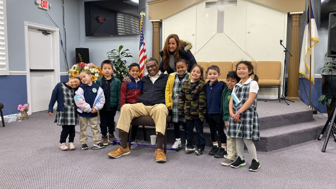 Renown Hollywood Actor, Keith David, Visits San Fernando Valley Academy