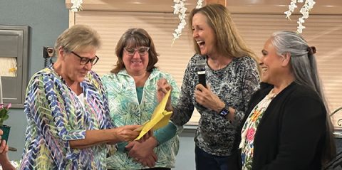 The volunteers become as close as family during their time at Camp Yavapines.