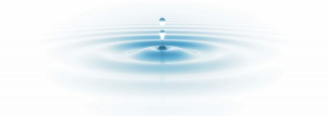 Fallen drop on the water surface. Nature and environment background
