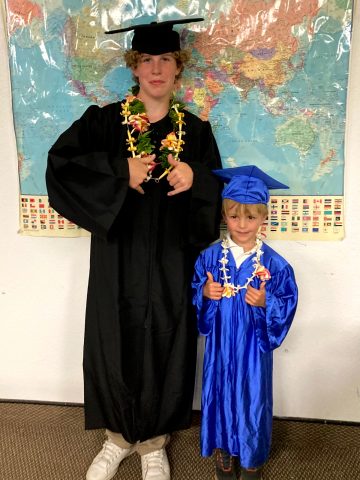 Kohala Adventist School Kindergarten and Eighth- Grade Graduating Class