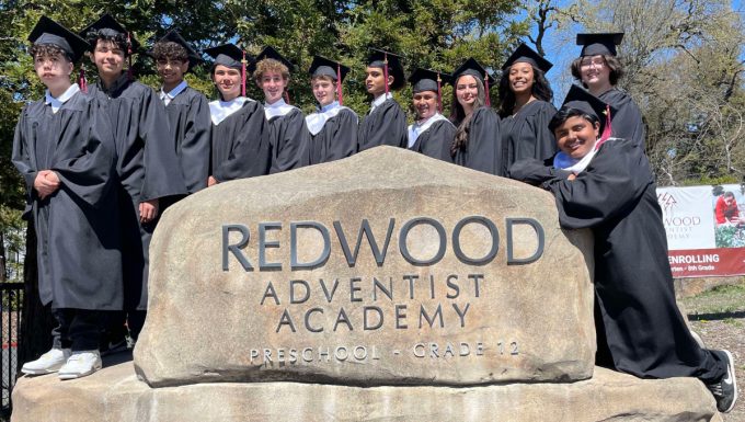 Redwood AAdventist Academy Eighth-Grade Graduating Class