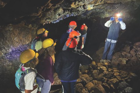 <p>Susanville Fireproof Pathfinder club enjoying caving during a campout at Lava Beds National Monument.</p><p>Club Susanville Fireproof Pathfinder disfrutando de la espeleología durante un campamento en el Monumento Nacional Lava Beds.</p>