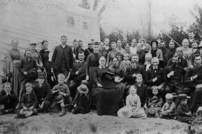 Ellen G. White en Reno, Nevada, en el campestre de 1888