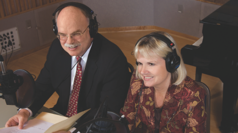 Connie Vandeman Jeffery (the author of this article) works with 
Fred Kinsey on the radio program at the Voice of Prophecy.