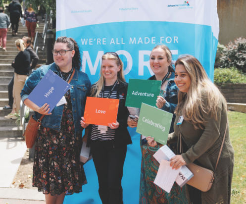 The Adventist Health Columbia Gorge celebration included photo ops with banners from the award-winning Adventist Health “Made for More” campaign, which celebrates each person’s quest to live a life of health, wholeness, and hope.