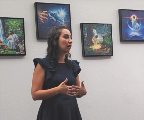 Vanessa Quintana shares a message in one of the breakout sessions at The Gathering.