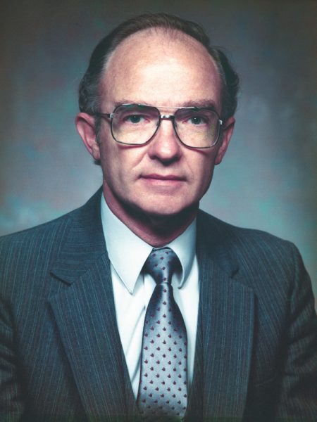 A portrait of Dr. Fritz Guy taken in the mid-1970s.