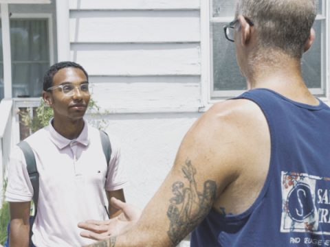 Student literature evangelists canvass both homes and businesses.