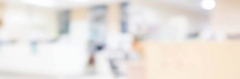Abstract blur hospital and medical clinic interior.
