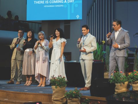 The Hosanna Singers share a musical selection.