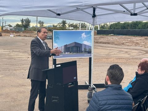 Scottsdale Mayor David Ortega talked about the history of the site and the impact the new development will have on the city at the groundbreaking ceremony in February.