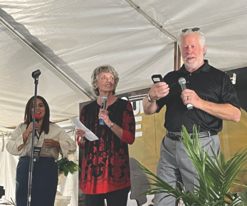 Members from the Provo church give a ministry report. This year, the church opened one of its buildings to be a shelter during the cold winter in that area.