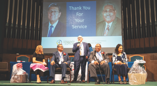 Salazar and Lee are recognized for their combined more than 90 years of ministry in SCC.