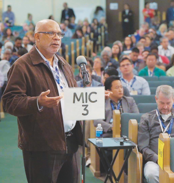 A delegate responds to the education subsidy study video report.