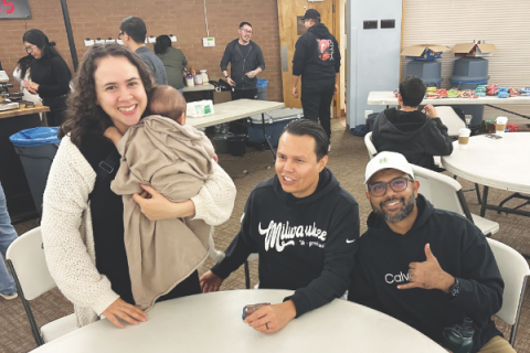 Networking and connecting is a big part of the Young Adult Ministries events.