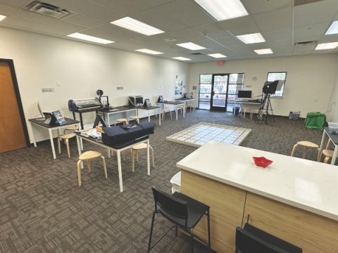 TCE converted the former library into an upgraded STEM Lab.<br /> 
