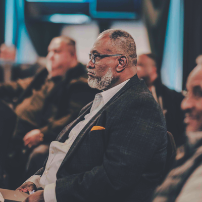 Ricardo Major, elder from the Sparks church, attentively listens.