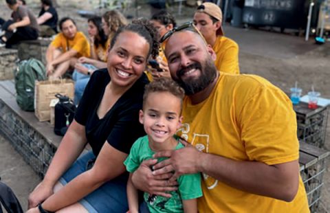 Families enjoyed the new benches during Young Adult meetings at Arizona Camp Meeting 2025.