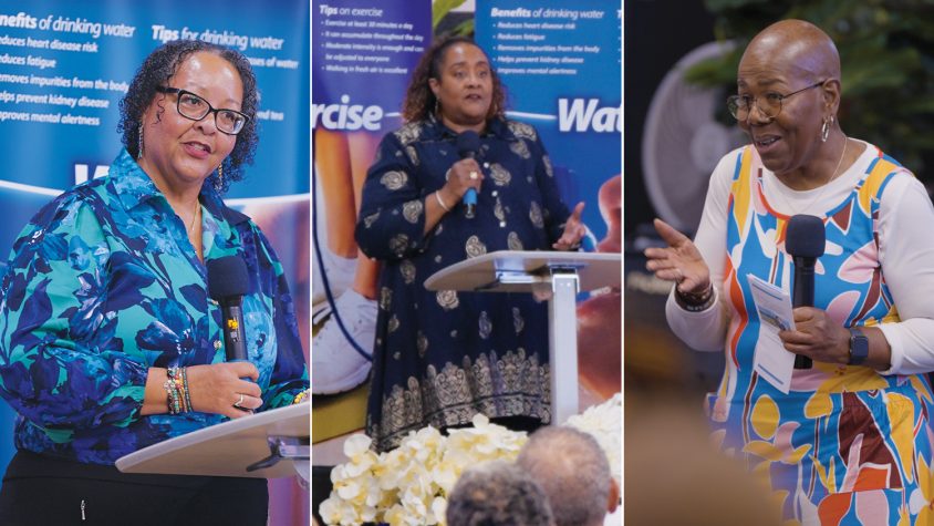 <p>Participants share testimonies of their experience with the program. From left to right: Delphyne, Pamela, and Violet. (Photos: Michelle Noland)</p><p>Los participantes comparten testimonios de su experiencia con el programa. De izquierda a derecha: Delphyne, Pamela y Violet. (Photos: Michelle Noland )</p>