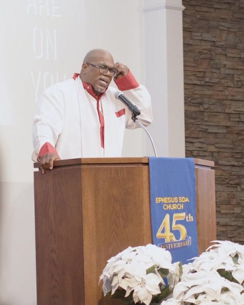 Childs shares the morning’s message.