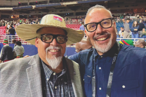 The author Carlos Camacho (left) at GC Session 2025