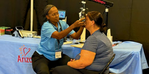 Optometry is one of the free services that is provided by Arizona SonShine volunteers.