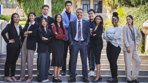 Pictured: 2021-22 Student Association of La Sierra University (SALSU) officers