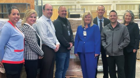 Supplies were held at Adventist Health Simi Valley while shipping logistics were organized. The effort involved contributions from various Simi Valley teams, including supply chain, purchasing, facilities management, and communication.