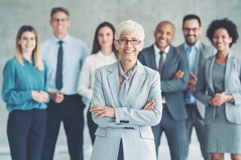 Portrait of a multiracial group of business persons