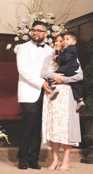 The Jacobo family listens to the ordination charge. 