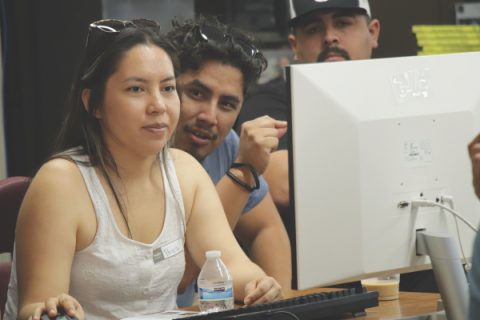 Attendees collaborate during a breakout session discussing ProPresenter.