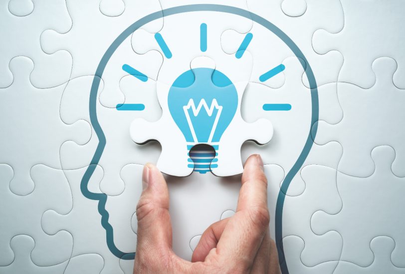 Connecting last jigsaw puzzle piece.