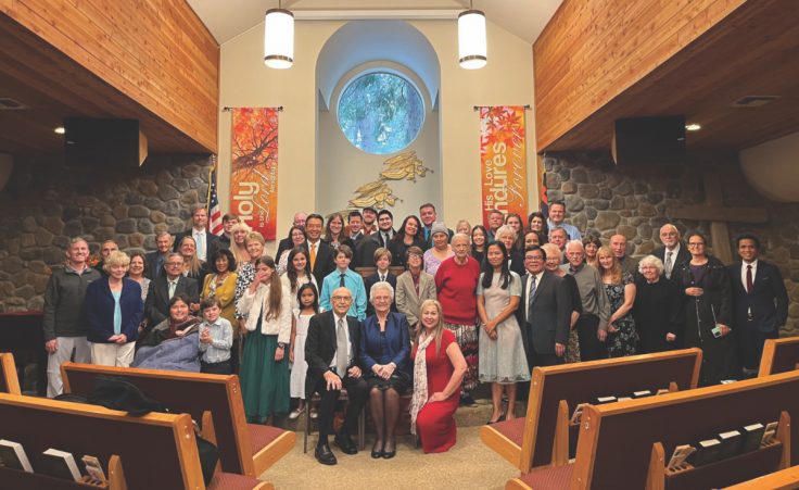 Crestline members gather for a group photo in celebration.