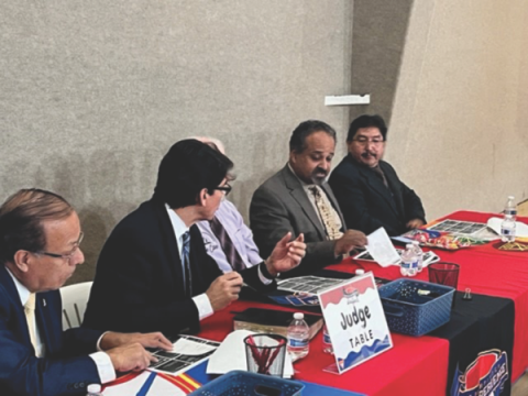 Judges for the Pathfinder Bible Experience include Elias Juarez from the Reno-Sparks Hispanic church, NUC Hispanic Ministries Coordinator Benjamin Carballo, Susanville Pastor Manny LaPorte, and Pastor Gustavo Ortiz from the Alpha and Omega/Emmanuel/New Jerusalem district in the Salt Lake City area.
