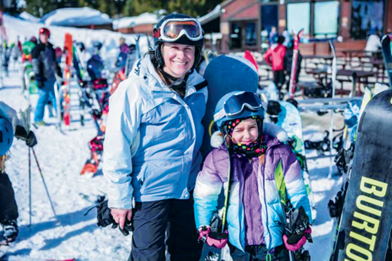 The ski program is also a great opportunity for families to spend quality time together.